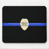 Benutzerdefinierter Polizeipflaster oder Abzeichen Mousepad (Vorne)