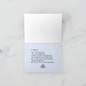 Benutzerdefinierter Polizist mit Gun Dankeschön Ka Dankeskarte (Innenseite)