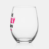 Benutzerdefinierter Pop Die Blase-Junggeselinnen-A Weinglas Ohne Stiel (Links)