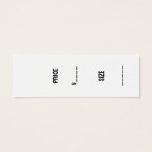 Benutzerdefinierter Preis-Tags Logo-Firmenname (Rückseite)