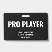 Benutzerdefinierter Pro Player Minimalist E-Sport