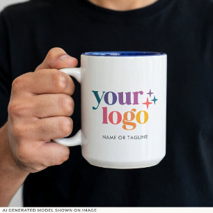 Benutzerdefinierter Promo-Geschäftslogo-Becher Zweifarbige Tasse