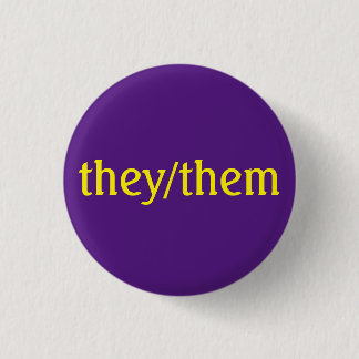 Benutzerdefinierter Pronoun, nichtbinär Button