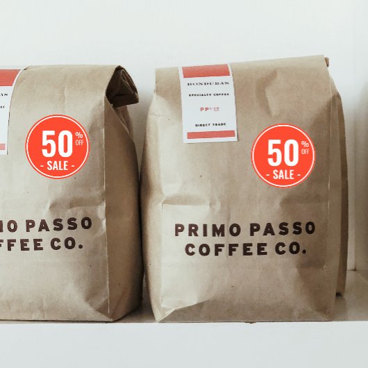 Benutzerdefinierter Prozentsatz des Rabatts für Pr Runder Aufkleber