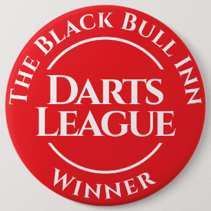 Benutzerdefinierter Pub Dart Liga Sieger Button Ab