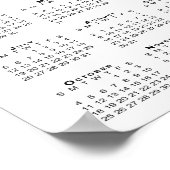 Benutzerdefinierter QR-Code 2026-Kalender Poster (Ecke)