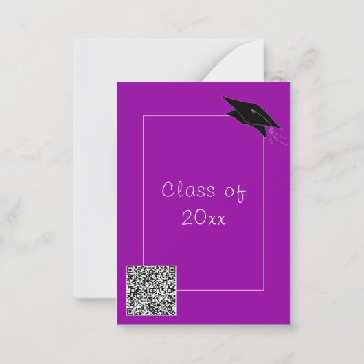 Benutzerdefinierter QR-Code-Abschluss Einladung zu (Rückseite)