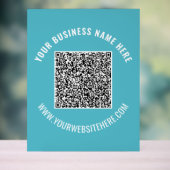 Benutzerdefinierter QR-Code Akryllisches Zeichen F Acrylschild (Neutral)