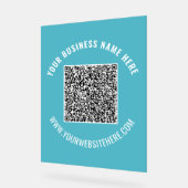 Benutzerdefinierter QR-Code Akryllisches Zeichen F Acrylschild (Winkel)