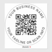 Benutzerdefinierter QR-Code-Aufkleber für Geschäft Aufkleber (Blatt)