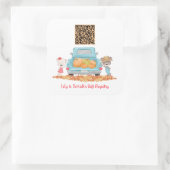 Benutzerdefinierter QR-Code Autumn Pumpkin Theme G Quadratischer Aufkleber (Tasche)