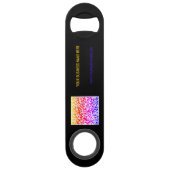 Benutzerdefinierter QR-Code-Bar-Schlüssel - Farben Speed Flaschenöffner (Rückseite)