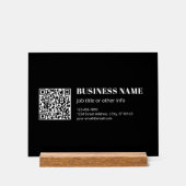 Benutzerdefinierter QR-Code & Bearbeitbarer Retro- Acrylschild (Vorderseite)