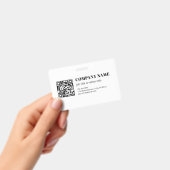 Benutzerdefinierter QR-Code & Bearbeitbarer Retro- Ausweis (Handheld)