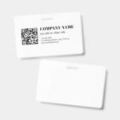 Benutzerdefinierter QR-Code & Bearbeitbarer Retro- Ausweis (Vorder- & Rückseite)