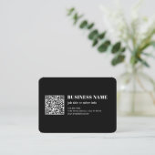 Benutzerdefinierter QR-Code & Bearbeitbarer Retro- Begleitkarte (Stehend Vorderseite)