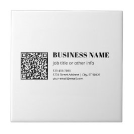 Benutzerdefinierter QR-Code & Bearbeitbarer Retro- Fliese