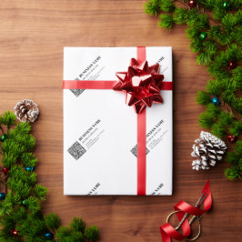 Benutzerdefinierter QR-Code & Bearbeitbarer Retro- Geschenkpapier