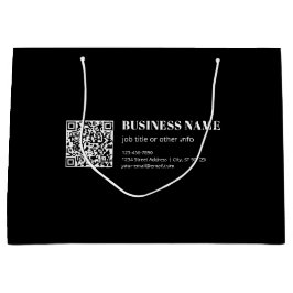 Benutzerdefinierter QR-Code & Bearbeitbarer Retro- Große Geschenktüte