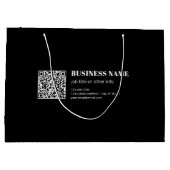 Benutzerdefinierter QR-Code & Bearbeitbarer Retro- Große Geschenktüte (Rückseite)