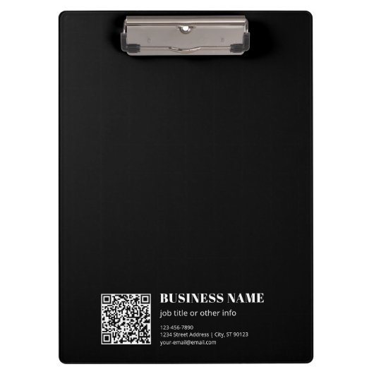 Benutzerdefinierter QR-Code & Bearbeitbarer Retro- Klemmbrett (Vorderseite)