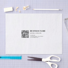 Benutzerdefinierter QR-Code & Bearbeitbarer Retro- Seidenpapier
