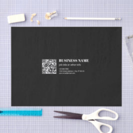 Benutzerdefinierter QR-Code & Bearbeitbarer Retro- Seidenpapier
