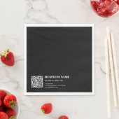 Benutzerdefinierter QR-Code & Bearbeitbarer Retro- Serviette (Beispiel)
