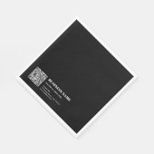 Benutzerdefinierter QR-Code & Bearbeitbarer Retro- Serviette (Ecke)
