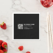 Benutzerdefinierter QR-Code & Bearbeitbarer Retro- Serviette (Beispiel)