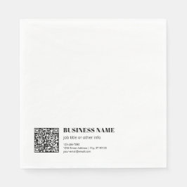 Benutzerdefinierter QR-Code & Bearbeitbarer Retro- Serviette