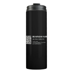 Benutzerdefinierter QR-Code & Bearbeitbarer Retro- Thermosbecher