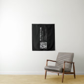 Benutzerdefinierter QR-Code & Bearbeitbarer Retro- Wandteppich (Beispiel)
