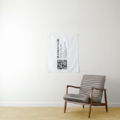 Benutzerdefinierter QR-Code & Bearbeitbarer Retro- Wandteppich (Beispiel)
