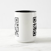 Benutzerdefinierter QR-Code-Becher Tasse (Zentrum)