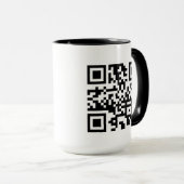 Benutzerdefinierter QR-Code-Becher Tasse (VorderseiteRechts)