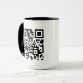 Benutzerdefinierter QR-Code-Becher Tasse (Vorderseite Links)