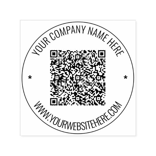 Benutzerdefinierter QR-Code Benutzerdefinierte Bri Permastempel (Design)