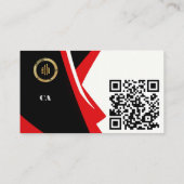 Benutzerdefinierter QR-Code beruflich Visitenkarte (Rückseite)