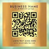 Benutzerdefinierter QR-Code-Business-Logo-Text-Imi Fensteraufkleber (Blatt 3)