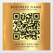 Benutzerdefinierter QR-Code-Business-Logo-Text-Imi Fensteraufkleber (Blatt)