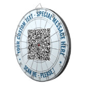 Benutzerdefinierter QR Code Dart Board Benutzerdef Dartscheibe (Vorderseite rechts)