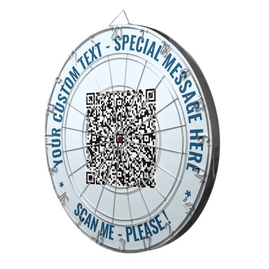 Benutzerdefinierter QR Code Dart Board Benutzerdef Dartscheibe (Vorderseite rechts)