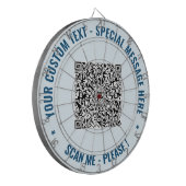Benutzerdefinierter QR Code Dart Board Benutzerdef Dartscheibe (Vorderseite Links)