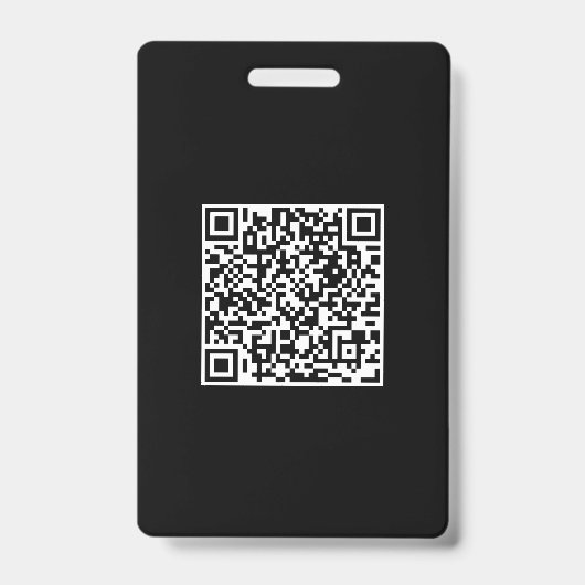 Benutzerdefinierter QR-Code Das schwarze, solide,  Ausweis (Vorderseite)