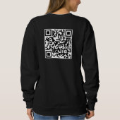 Benutzerdefinierter QR-Code Doppelseitige Druckwom Sweatshirt (Rückseite)