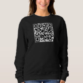 Benutzerdefinierter QR-Code Doppelseitige Druckwom Sweatshirt (Vorderseite)