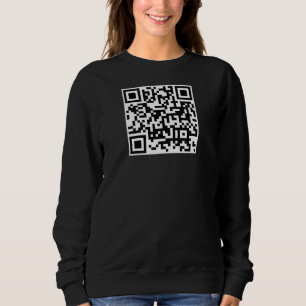 Benutzerdefinierter QR-Code Doppelseitige Druckwom Sweatshirt