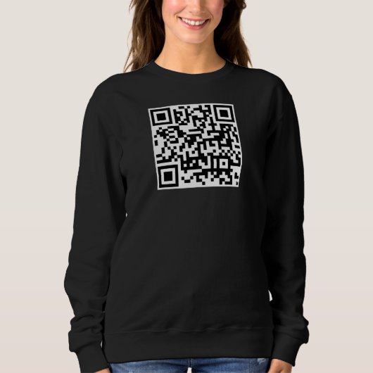 Benutzerdefinierter QR-Code Doppelseitige Druckwom Sweatshirt (Vorderseite)