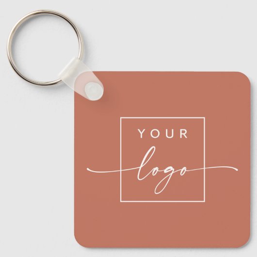 Benutzerdefinierter QR-Code Doppelseitiger Terrako Schlüsselanhänger (Vorderseite)